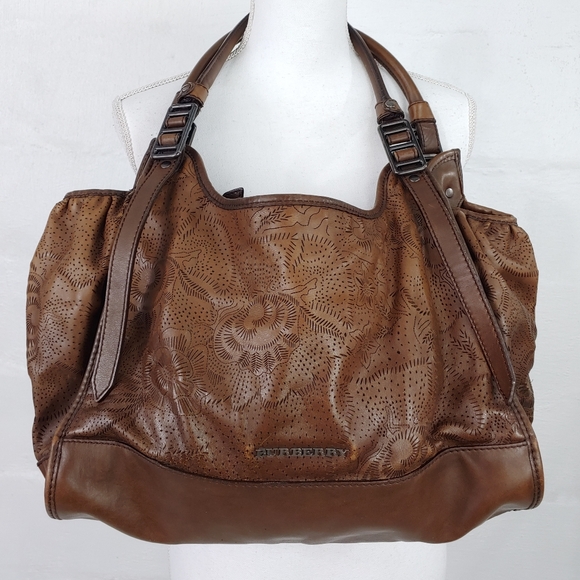 BURBERRY AVONDALE LEATHER HOBO BAG - Picture 2 of 16